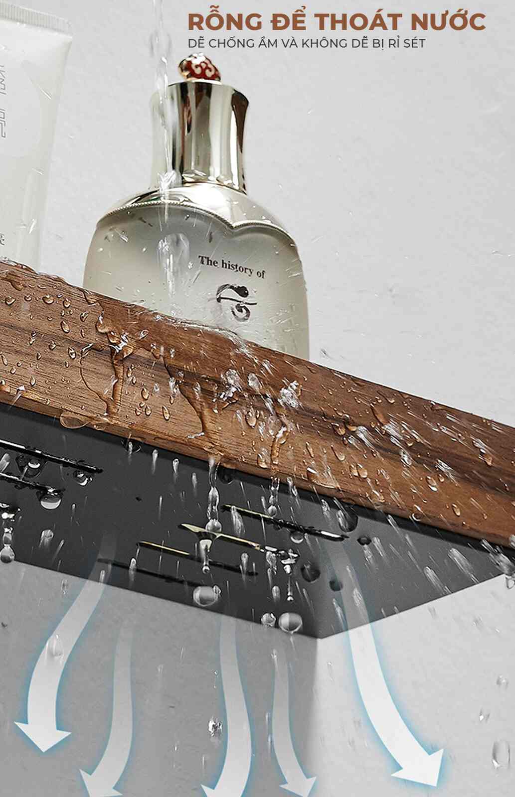 Kệ nhà tắm thiết kế tối giản