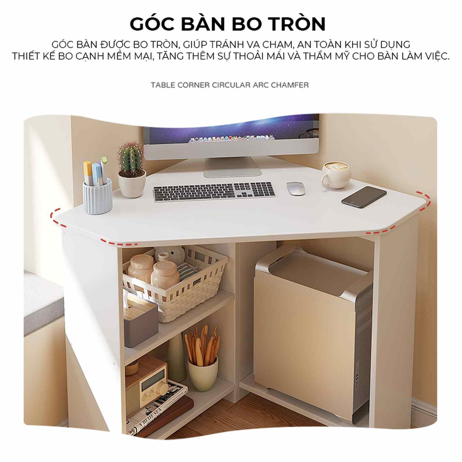 Bàn làm việc góc