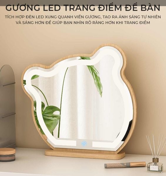 gương gấu để bàn