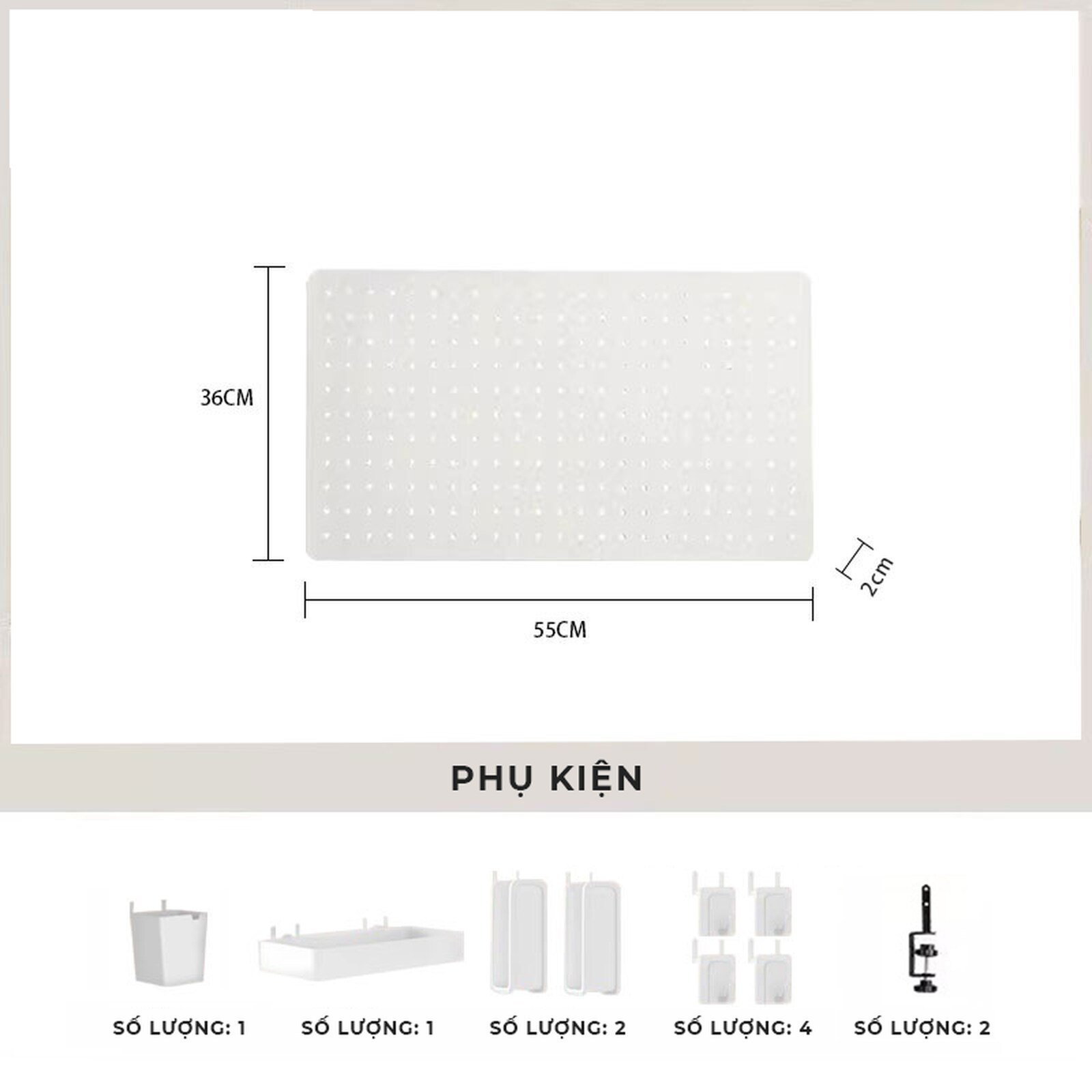 Bảng Pegboard để bàn