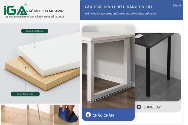 bàn học bàn làm việc chữ l
