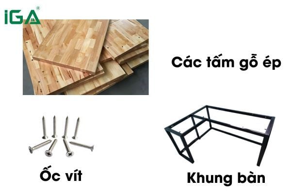 cách lắp bàn học gỗ ép