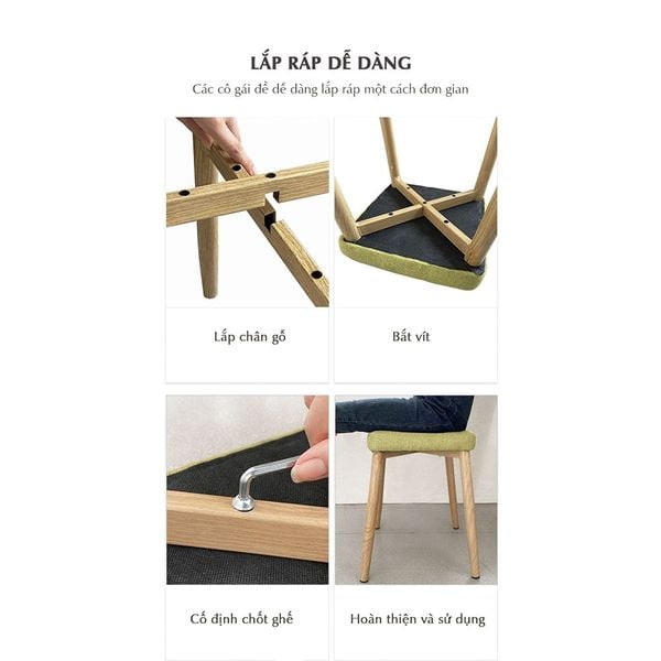 Ghế Đôn Mặt Đệm