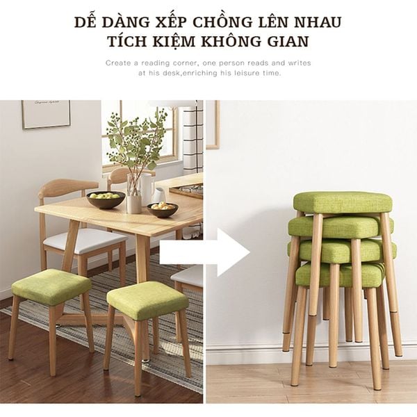 Ghế Đôn Mặt Đệm