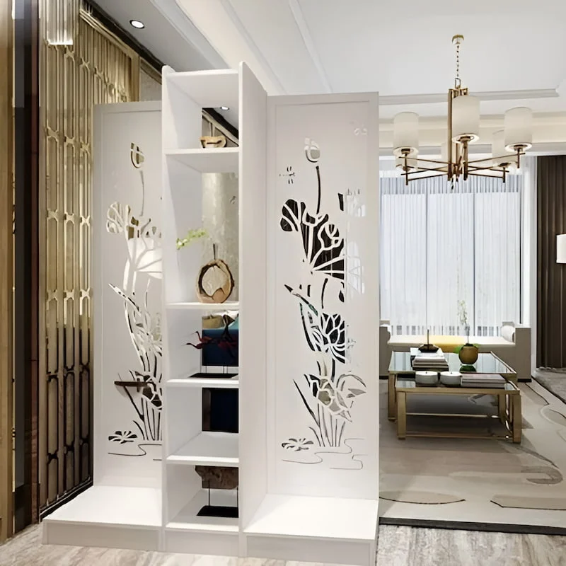 Kệ liền vách ngăn hình hoa sen
