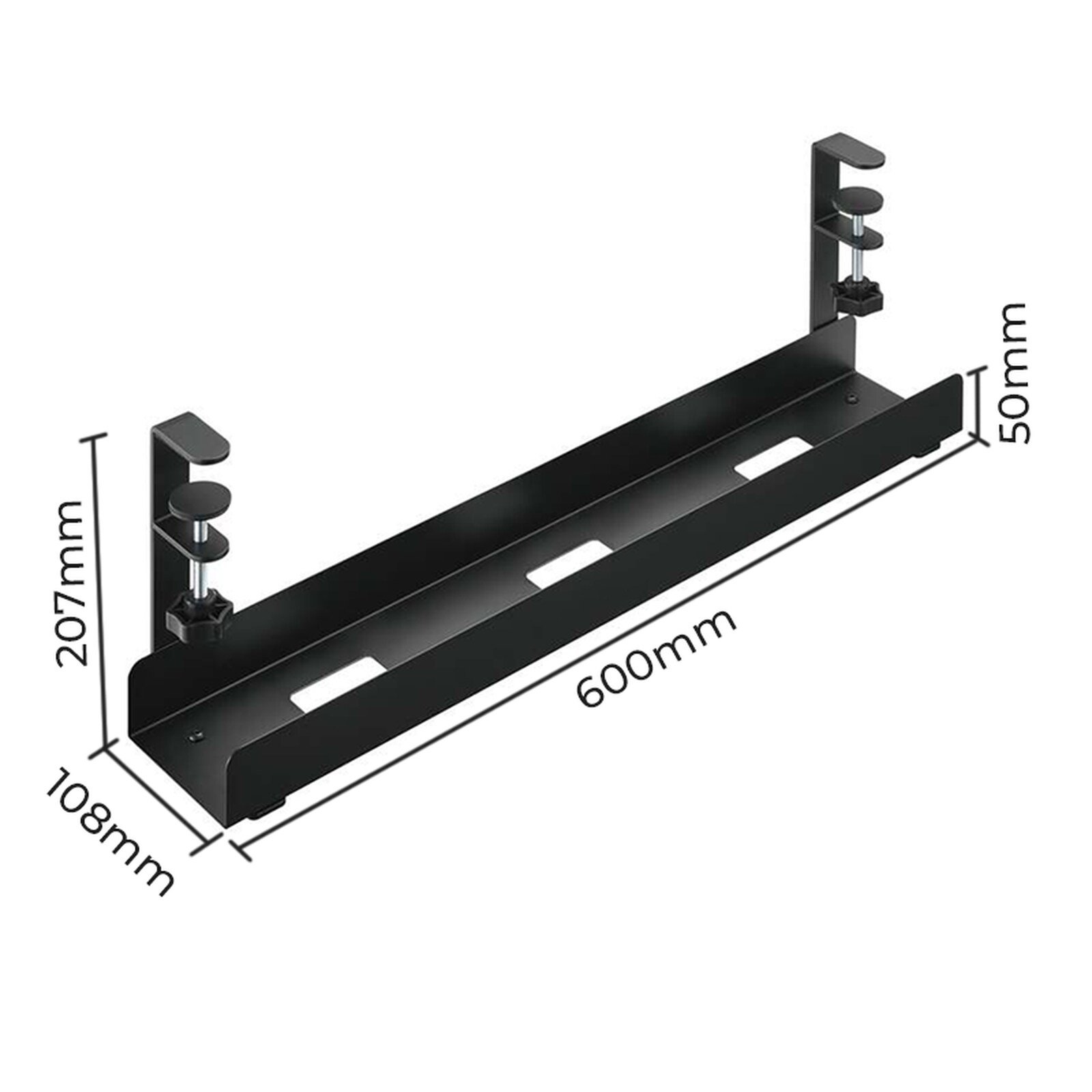 Khay đi dây điện gầm bàn làm việc 600