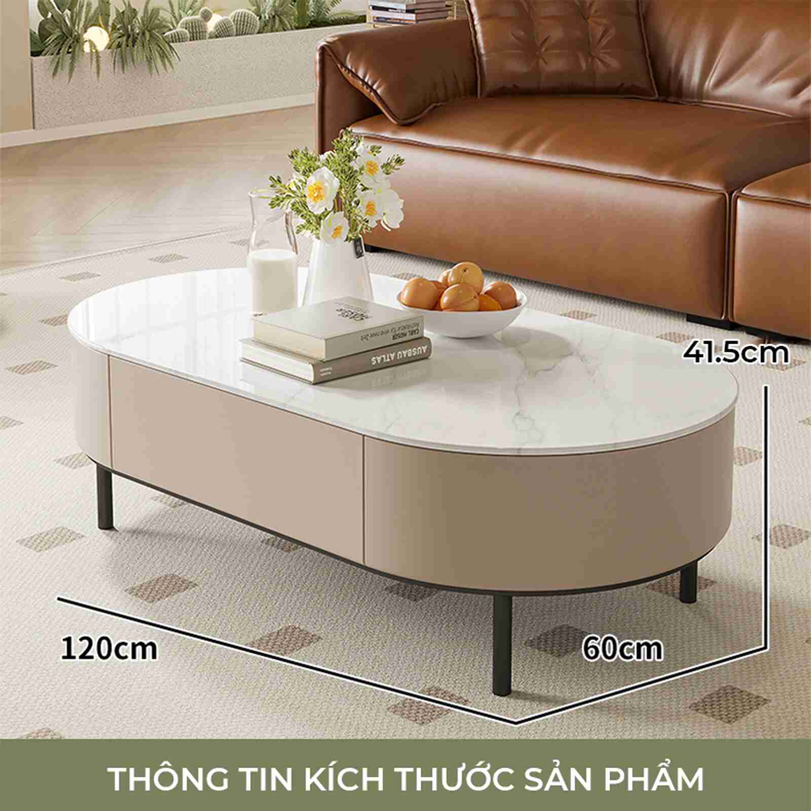 Bàn trà sofa chân sắt tròn