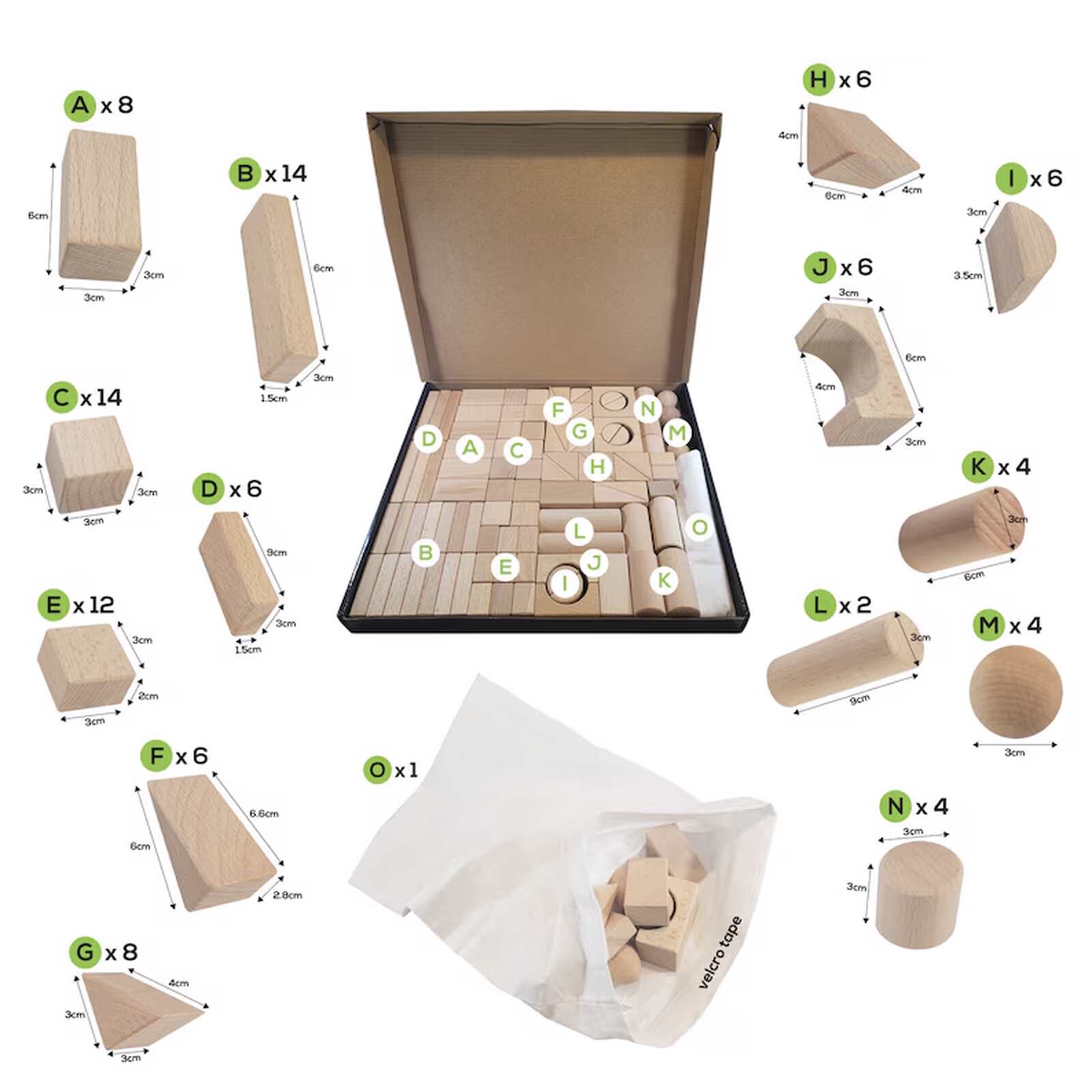 Bộ đồ chơi hình học 3D TOY16