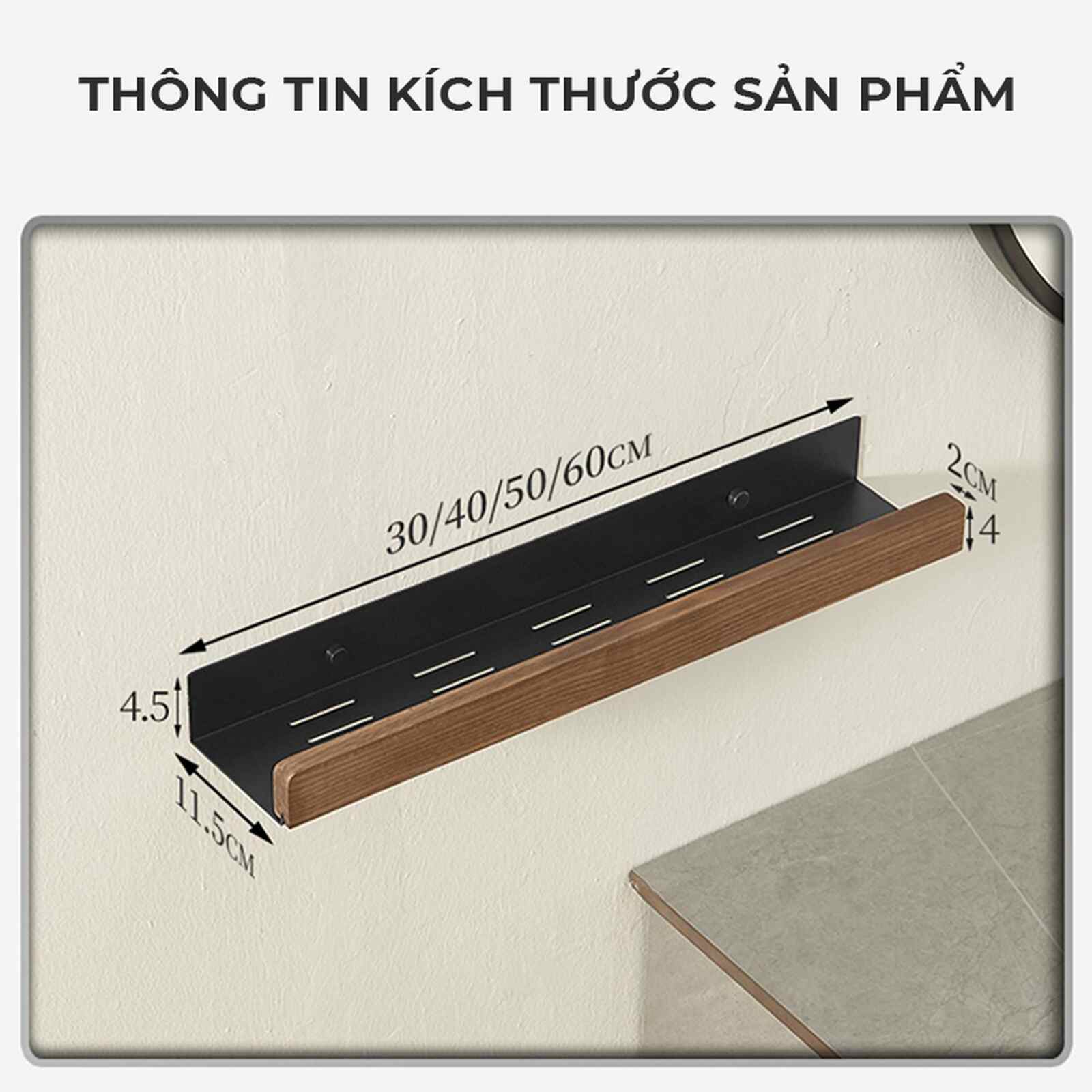 Kệ nhà tắm thiết kế tối giản