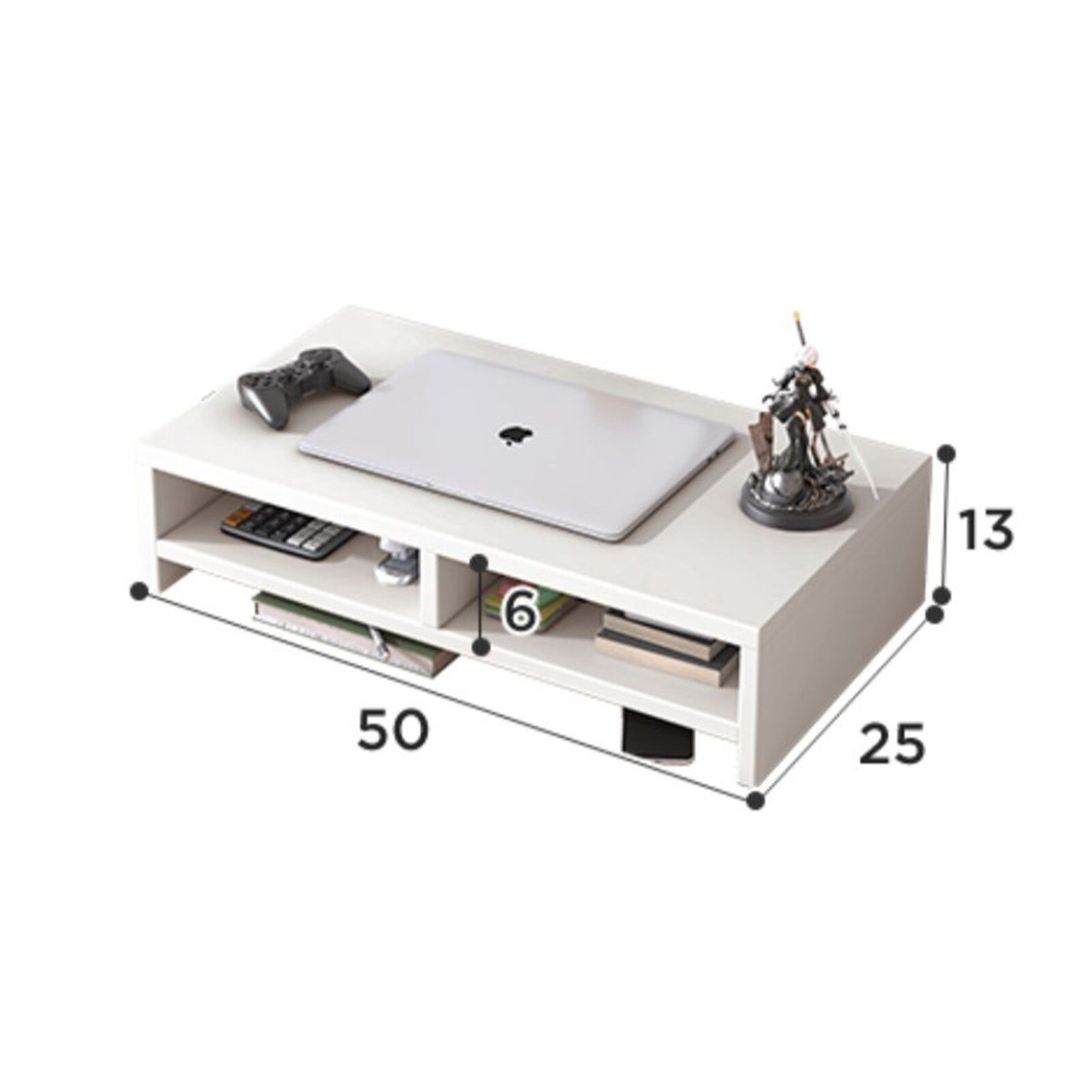 Kệ PC để bàn trắng