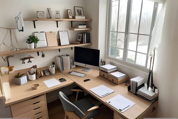 bàn học bàn làm việc chữ l