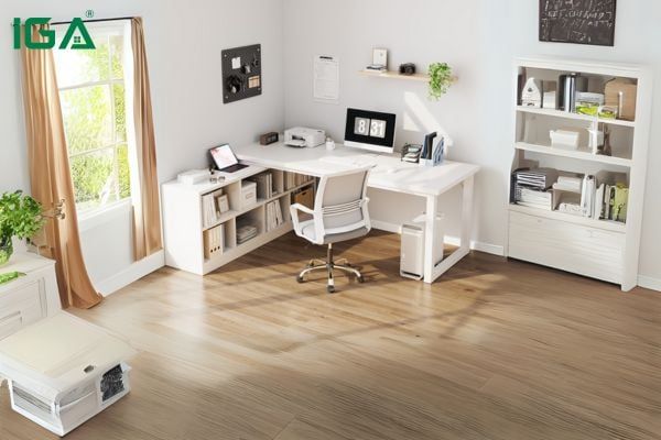 bàn học bàn làm việc chữ l
