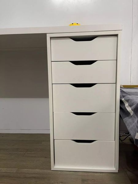 Bàn Làm Việc Tích Hợp Tủ 5 Ngăn