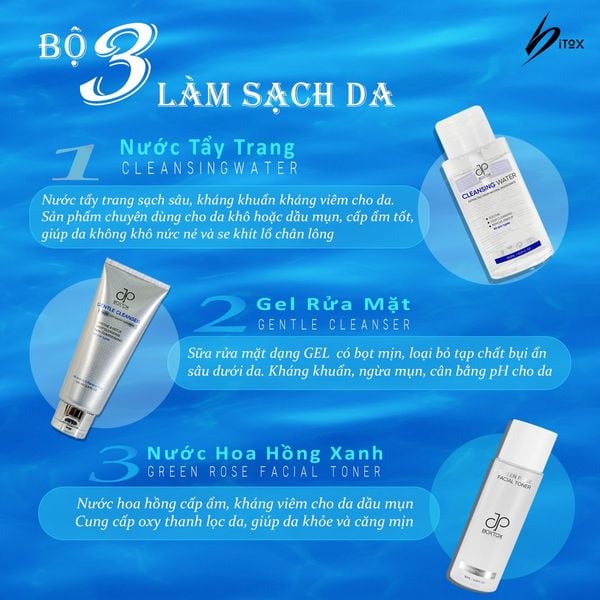 bộ ba làm sạch/ bộ làm sạch