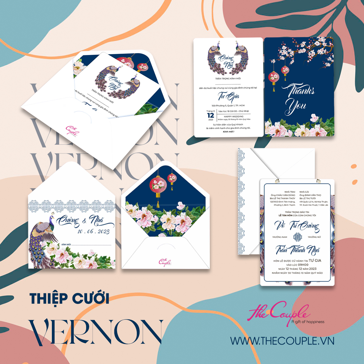 Khám phá những thiết kế thiệp cưới đẹp độc đáo The Couple