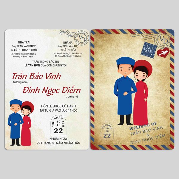 Thiệp cưới The Couple