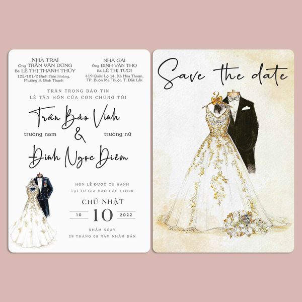 Thiệp cưới The Couple