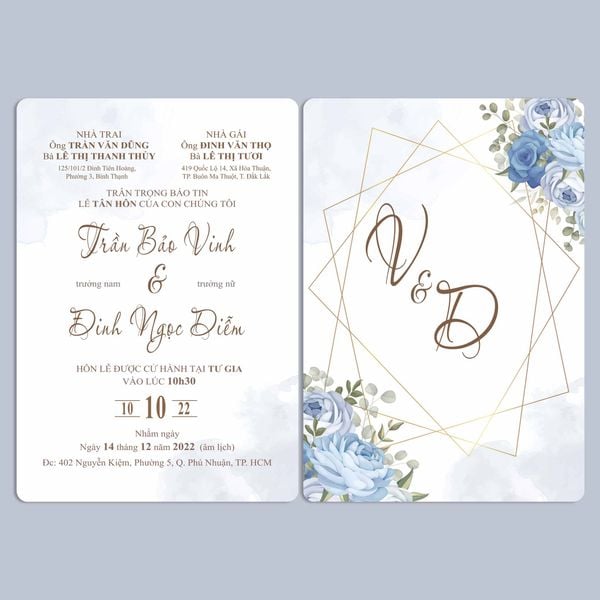 Thiệp cưới The Couple