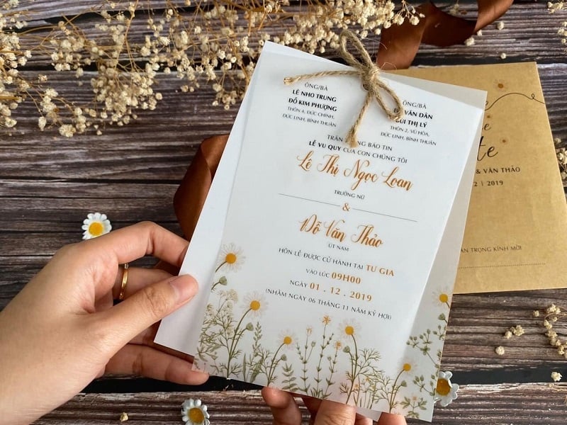 Thiệp cưới Vintage 244  Laco Wedding Paper