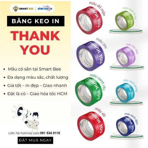 MÀU SẮC BĂNG KEO IN 
