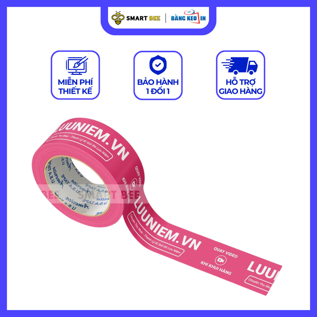 BĂNG KEO IN LOGO, IN CHỮ QUẬN BÌNH TÂN