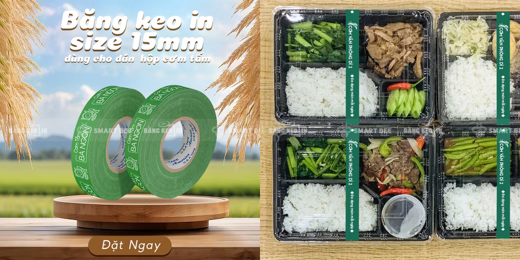 Mẫu in logo trên băng keo cho từng ngành hàng