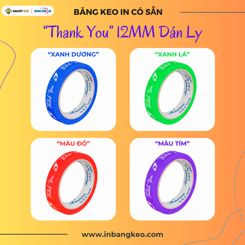 TOP 4 MÀU SẮC BĂNG KEO IN 