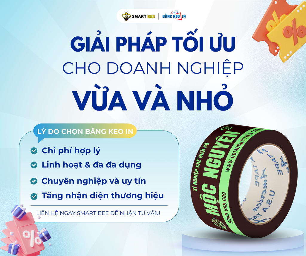 YẾU TỐ ẢNH HƯỞNG ĐẾN GIÁ BĂNG KEO IN LOGO