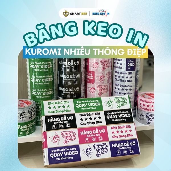 BĂNG KEO IN KUROMI NHIỀU THÔNG ĐIỆP