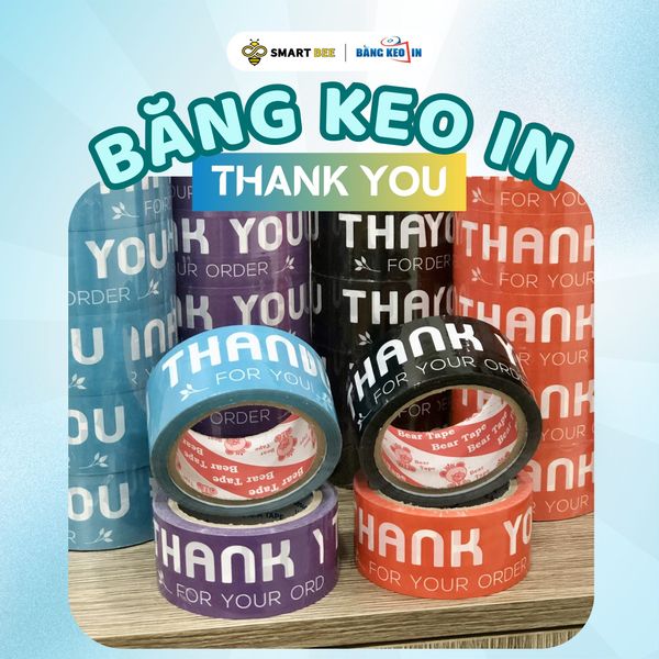 BĂNG KEO IN THANK YOU DÁN THÙNG