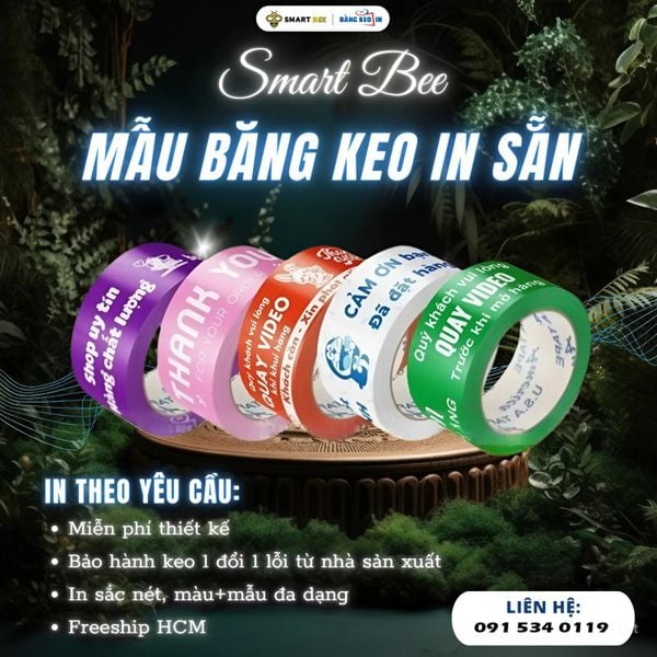 BĂNG KEO IN SẴN - GIẢI PHÁP CHO DOANH NGHIỆP NHỎ