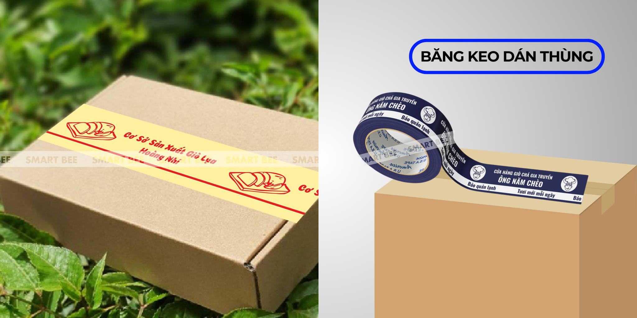 băng keo in giò chả