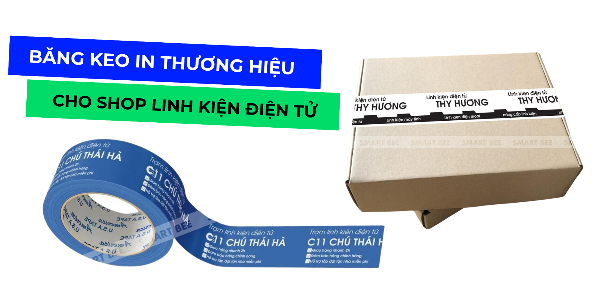 băng keo in cho shop linh kiện điện tử
