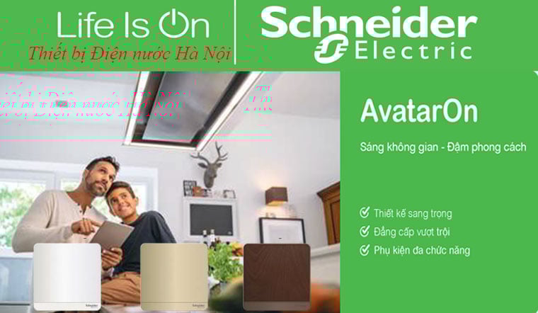 Bảng giá công tắc ổ cắm AvatarOn Schneider 2025 - Cao cấp, giá tốt