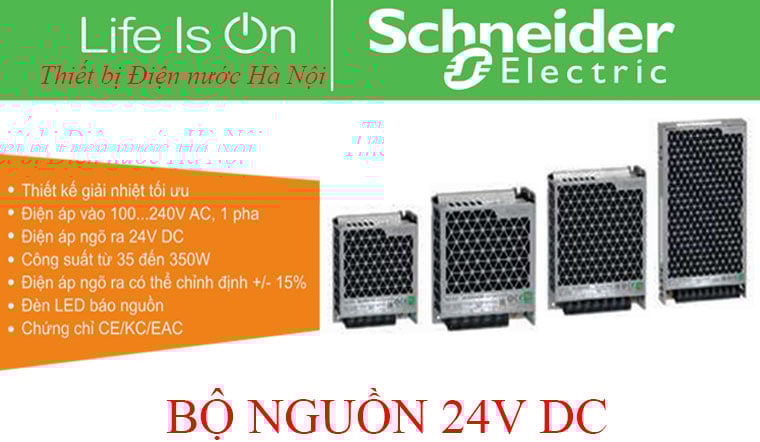 Bảng giá bộ nguồn 24V DC Schneider 2025 – Chính hãng, ưu đãi