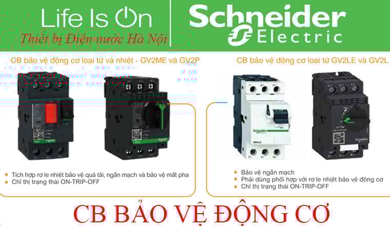 Bảng giá CB bảo vệ động cơ Schneider 2025 – Chính hãng & ưu đãi