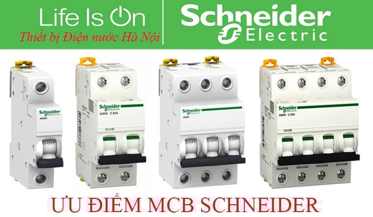 Ưu điểm vượt trội của MCB Schneider 2025 – An toàn, Bền & Đa dạng