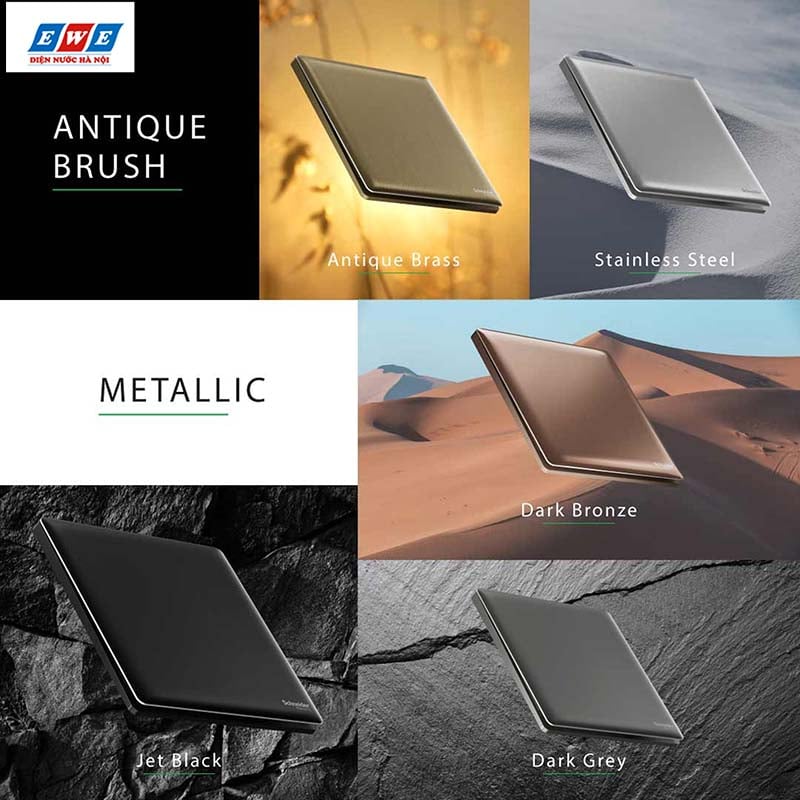 Màu sắc công tắc ổ cắm Schneider Unica X
