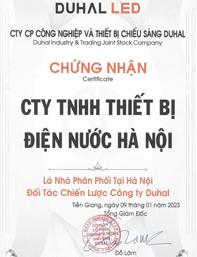 Báo giá đèn led và thiết bị điện Duhal