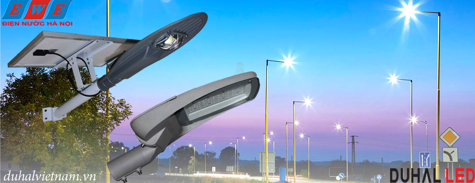 Đèn đường led Duhal