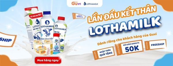 Lothamik tặng mã giảm giá 50.000 đồng cho thành viên Guvi