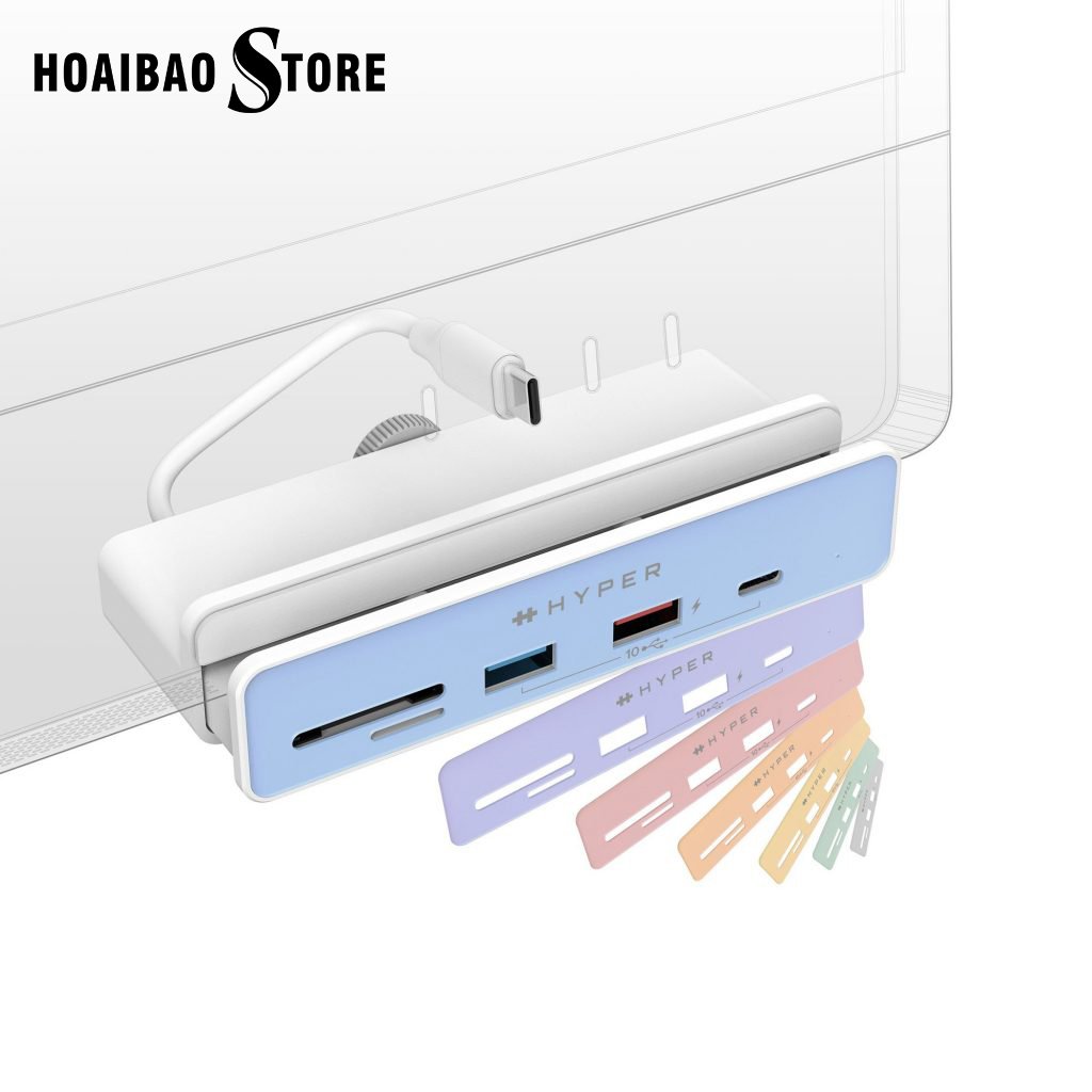Tối ưu thiết bị với cổng chuyển iMac 24 HyperDrive 5-In-1 USB-C Hub