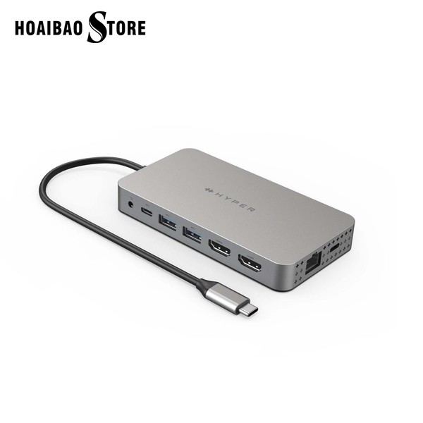 Cổng chuyển Hyperdrive Dual 4K HDMI 10-In-1 USB-C Hub