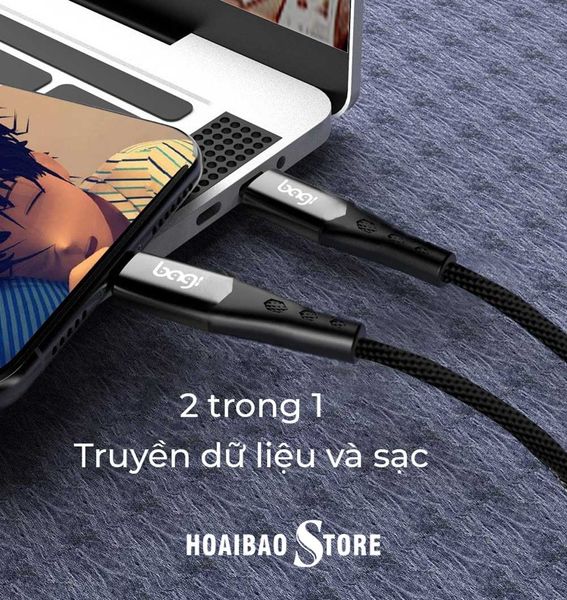 dây cáp sạc nhanh BAGI 65W