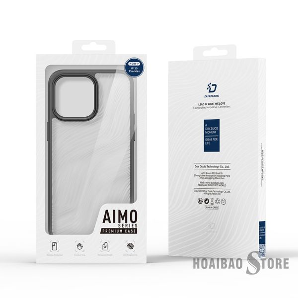 Ốp lưng Dux Ducis Aimo Series Premium cho iPhone 15 Pro Max