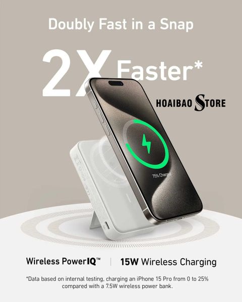 pin dự phòng ANKER MagGo 10000mAh 15W