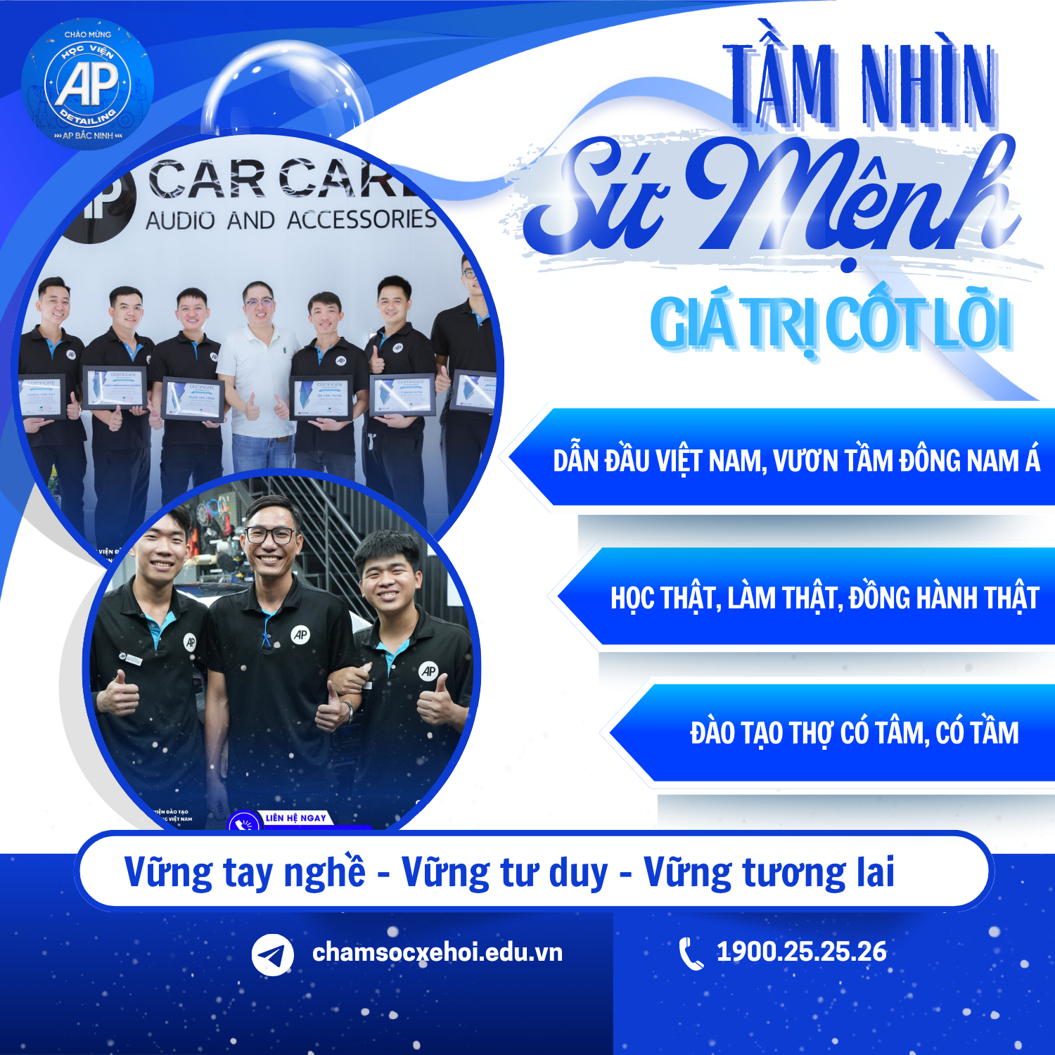 TẦM NHÌN CỦA HỌC VIỆN ĐÀO TẠO DETAILING VIỆT NAM (AP EDUCATION)