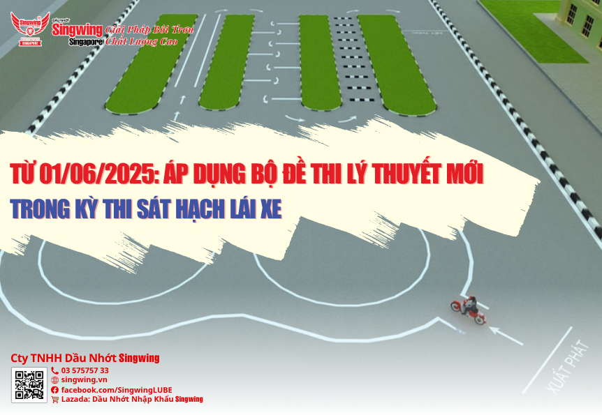 TỪ 01/06/2025: ÁP DỤNG BỘ ĐỀ THI LÝ THUYẾT MỚI TRONG KỲ THI SÁT HẠCH LÁI XE
