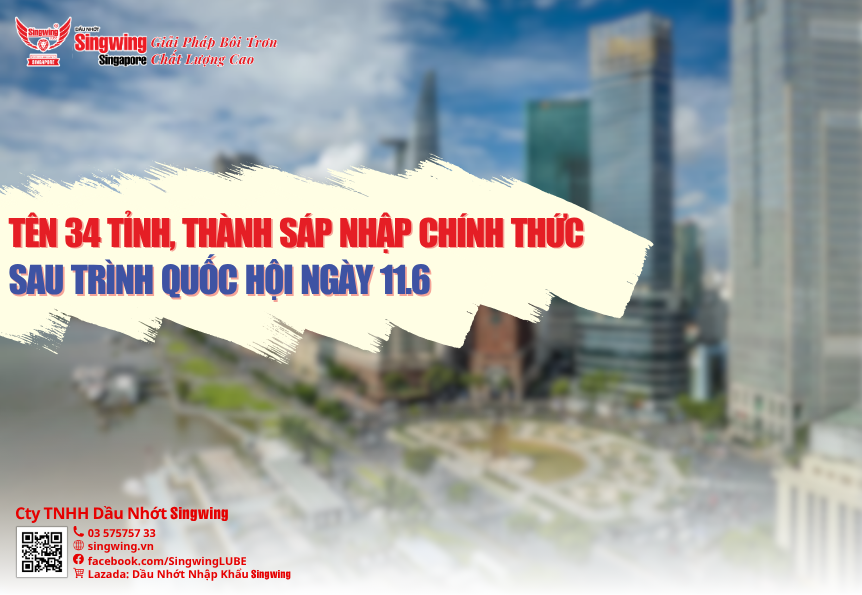 TÊN 34 TỈNH, THÀNH SÁP NHẬP SAU TRÌNH QUỐC HỘI 11.06