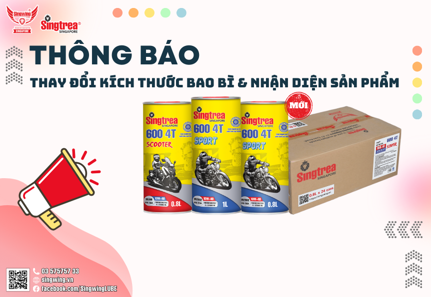Thông báo thay đổi kích thước bao bì & nhận diện sản phẩm
